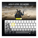 Corsair CLIPPER PRO MINI 60 Hall Effect Wired Gaming Keyboard White CH-979111J-NA