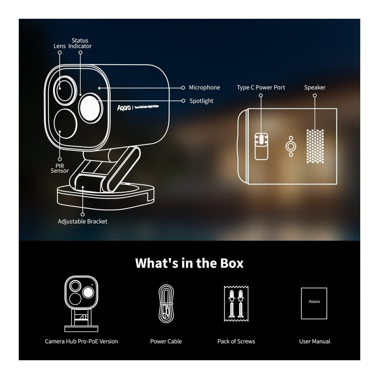Aqara G5 Pro 32GB Wi-Fi Camera Hub White CH-C07D-W