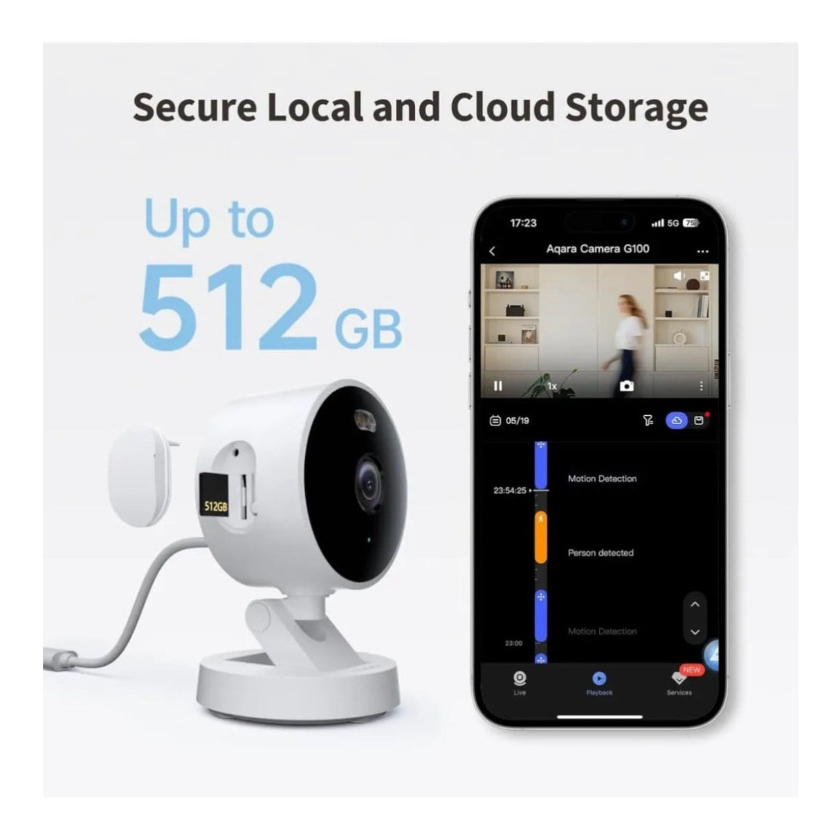 Aqara G100 Select 2K Security Camera Black AQ-CAM-G100-B
