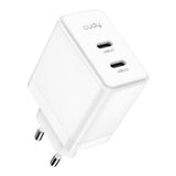 Cudy 40W 2-port 2-in-1 Fast charging GaN Wall Charger White CH40