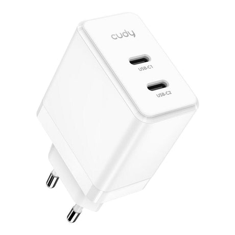 Cudy 40W 2-port 2-in-1 Fast charging GaN Wall Charger White CH40