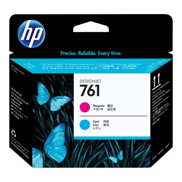 HP 761 DesignJet Magenta and Cyan Printhead CH646A