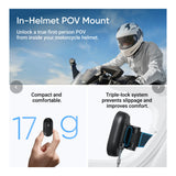 Insta360 GO 3S 4K 128GB Motorcycle In-Helmet POV Action Camera Bundle CINSAATA-HPOV