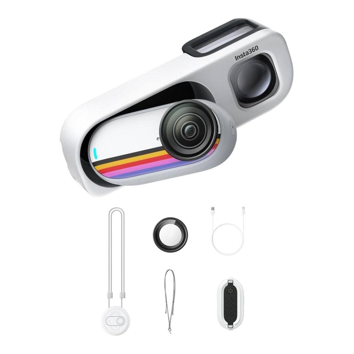 Insta360 GO 3S 4K 128GB Retro Action Camera Bundle White CINSAATA-WHT