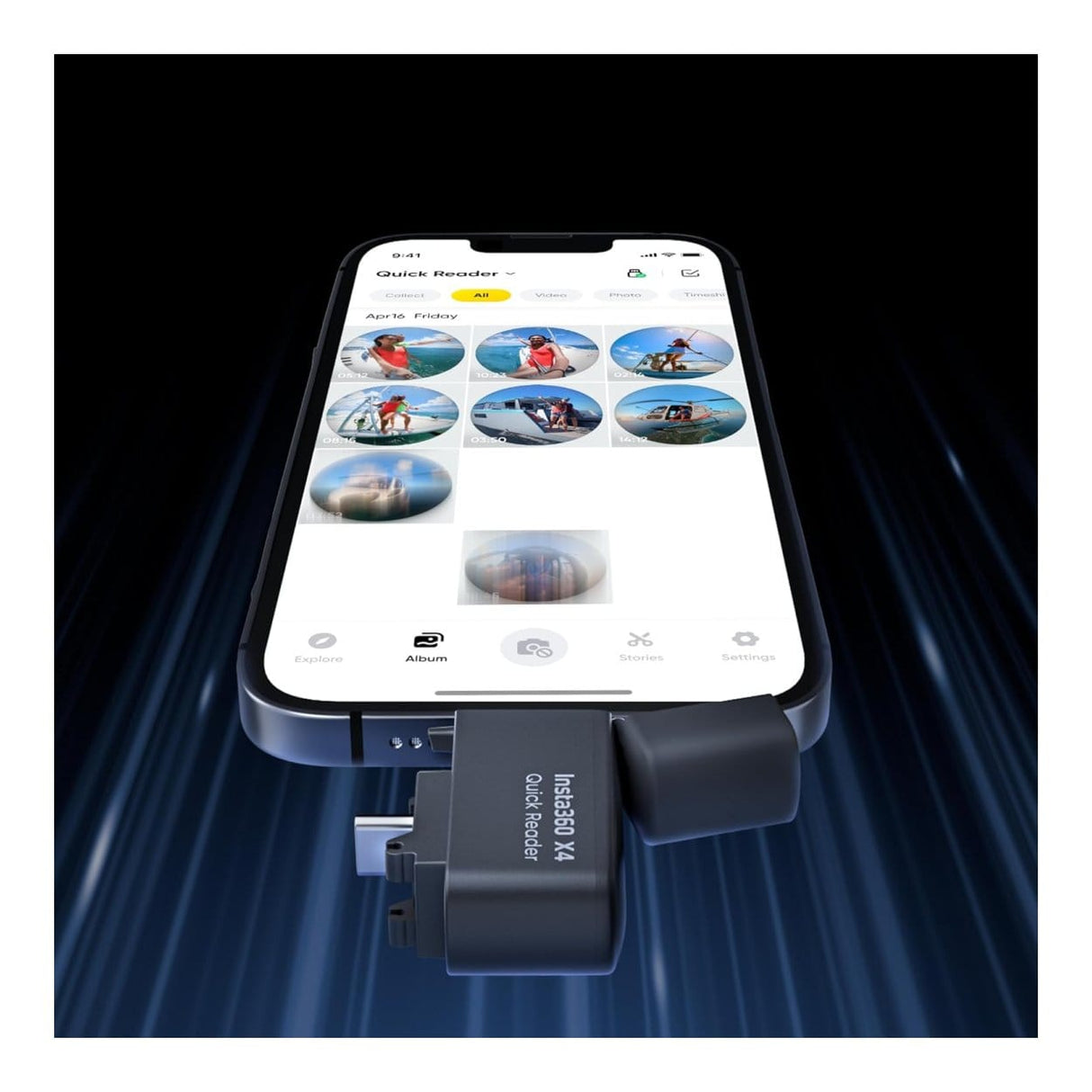 Insta360 X4 Quick Reader Black CINSBBMB