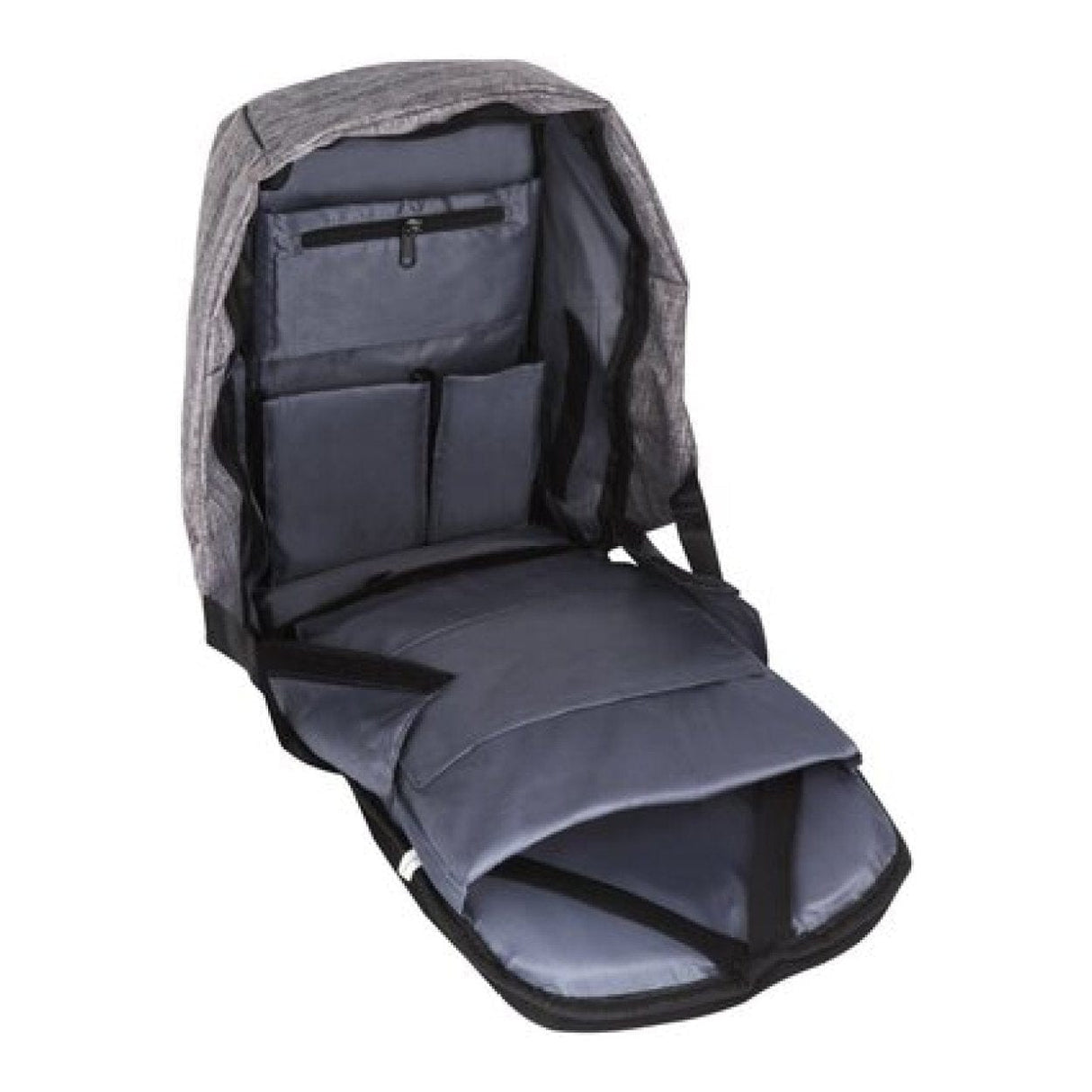 Kenton Anti-Theft Notebook Backpack Black and Grey CJB3368GR
