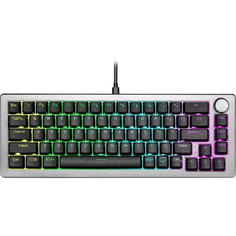 Cooler Master CK720 65 ARGB Kailh Box V2 Brown Tactile Switch Wired Gaming Keyboard Space Gray CK-720-GKKM1-US