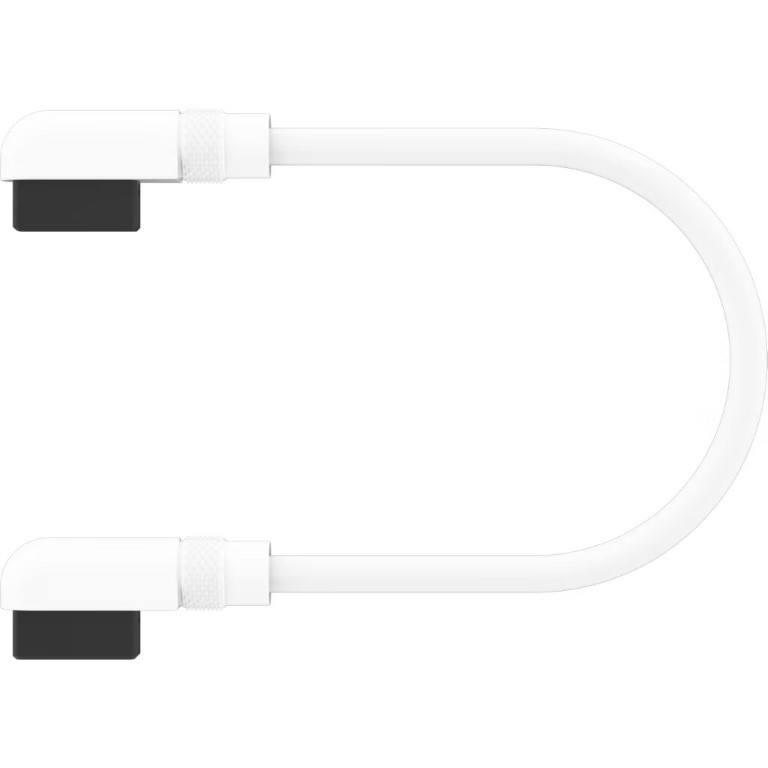 Corsair iCUE 135mm with Slim 90° Connectors Link Cable White 2-pack