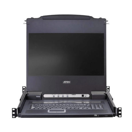 Aten 17-inch 16-port Single Rail LCD KVM Switch CL5716M