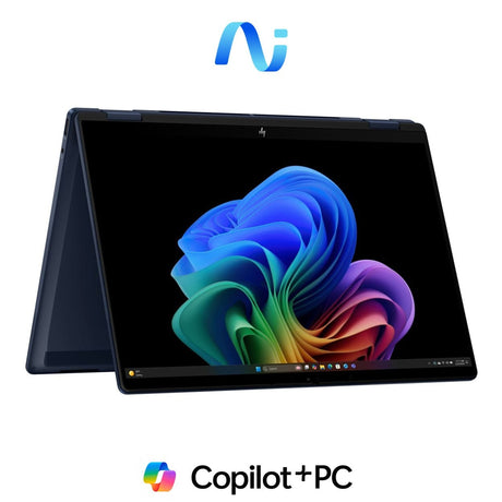 HP OmniBook X Flip 14-fm0005ni 14-inch 3K OLED Next Gen AI 2-in-1 Laptop - Intel Core Ultra 7 256V 1TB SSD 16GB RAM Win 11 Home Blue