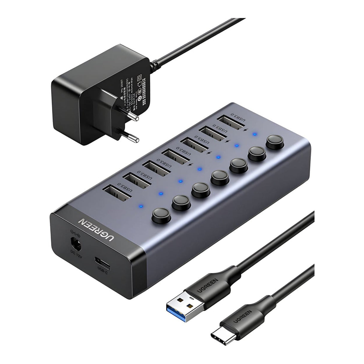 Ugreen 7-in-1 USB 3.0 Hub Grey CM481-90307