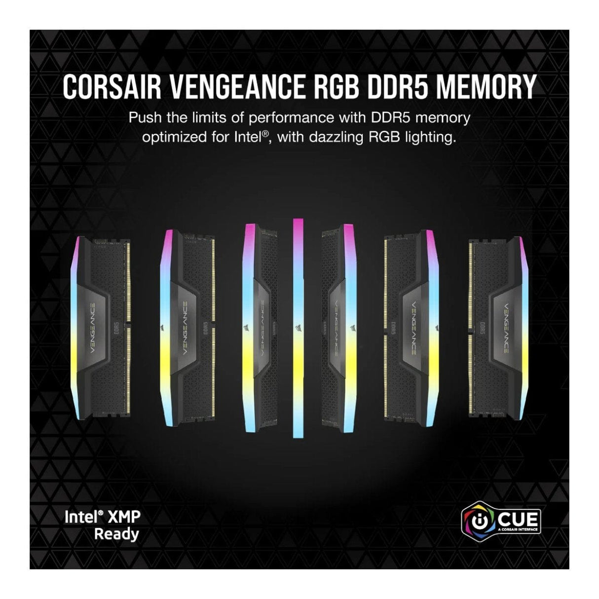 Corsair Vengeance RGB CMH16GX5M2B5200C40 Memory Module 16GB 2 x 8GB DDR5 5200MT/s