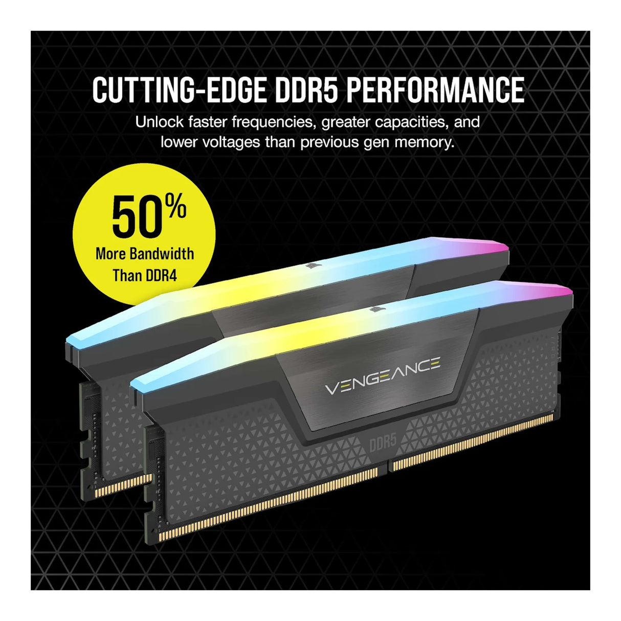 Corsair VENGEANCE RGB CMH32GX5M2D6000Z38 Memory Module 32GB DDR5 6000MHz