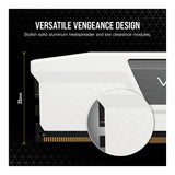 Corsair Vengeance CMK32GX5M2D6000Z38W Memory Module 32GB 2 x 16GB DDR5 6000MHz - White