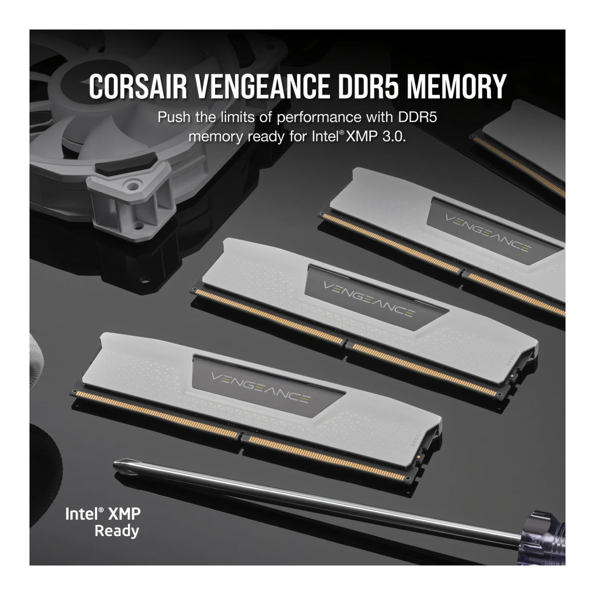 Corsair Vengeance CMK32GX5M2D6000Z38W Memory Module 32GB 2 x 16GB DDR5 6000MHz - White