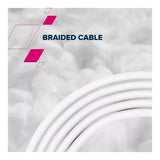 Canyon 100W Type-C Male to Male Braided Cable 2m White CND-CC100AB20W