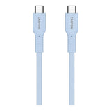 Canyon 1m OnWire 60CL Charge and Sync Braided Charging Cable Light Blue CND-CCAP60AB10LBL