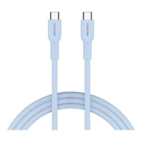 Canyon 1m OnWire 60CL Charge and Sync Braided Charging Cable Light Blue CND-CCAP60AB10LBL