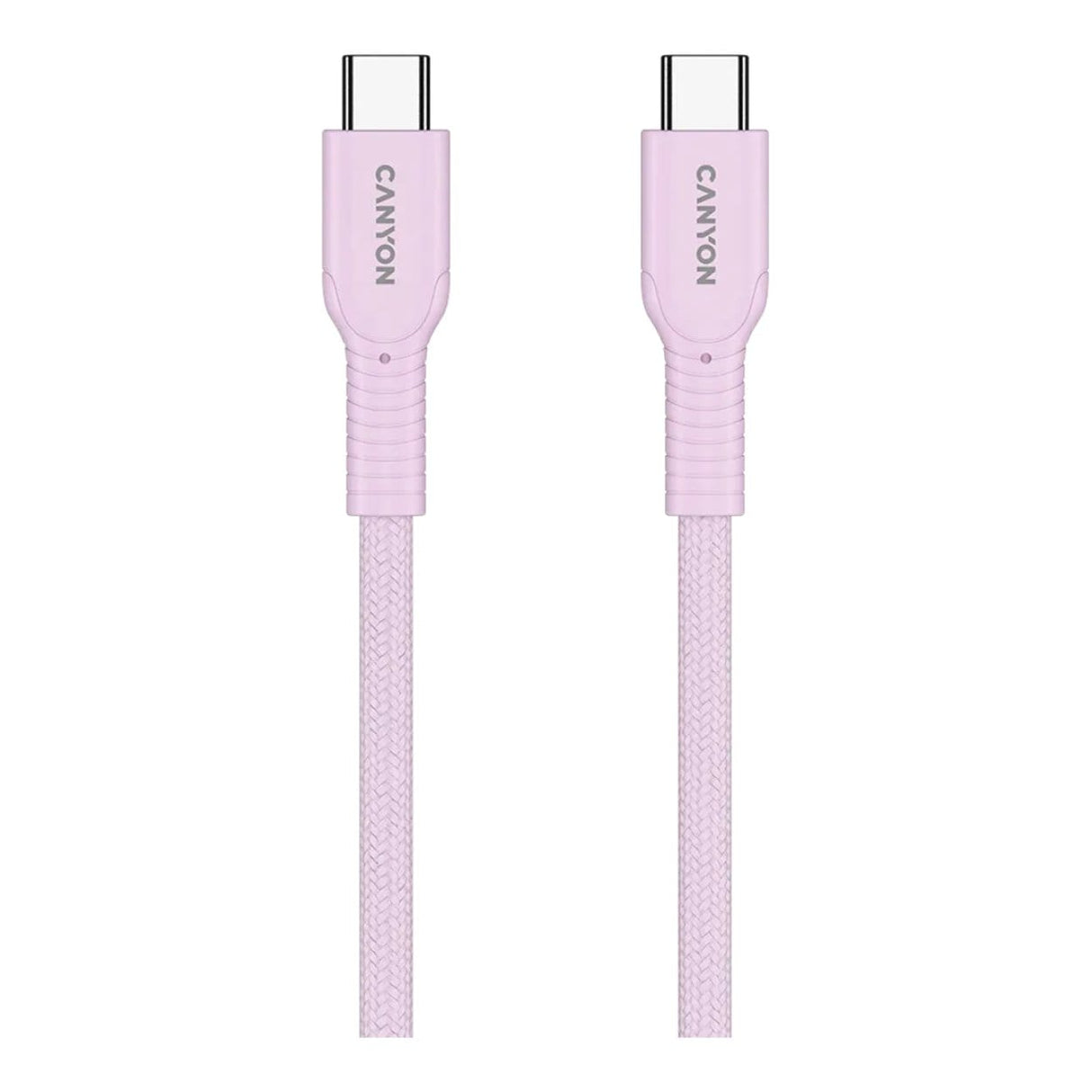 Canyon 1m OnWire 60CL Charge and Sync Braided Charging Cable Pink CND-CCAP60AB10PK