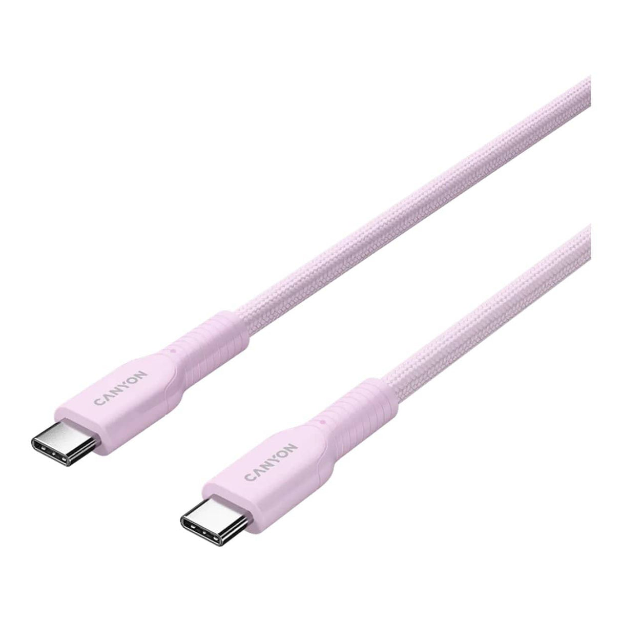 Canyon 1m OnWire 60CL Charge and Sync Braided Charging Cable Pink CND-CCAP60AB10PK