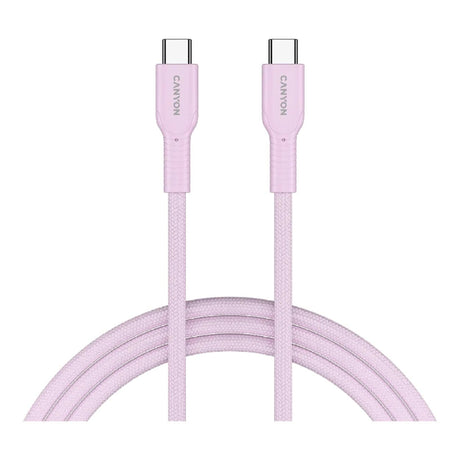 Canyon 1m OnWire 60CL Charge and Sync Braided Charging Cable Pink CND-CCAP60AB10PK