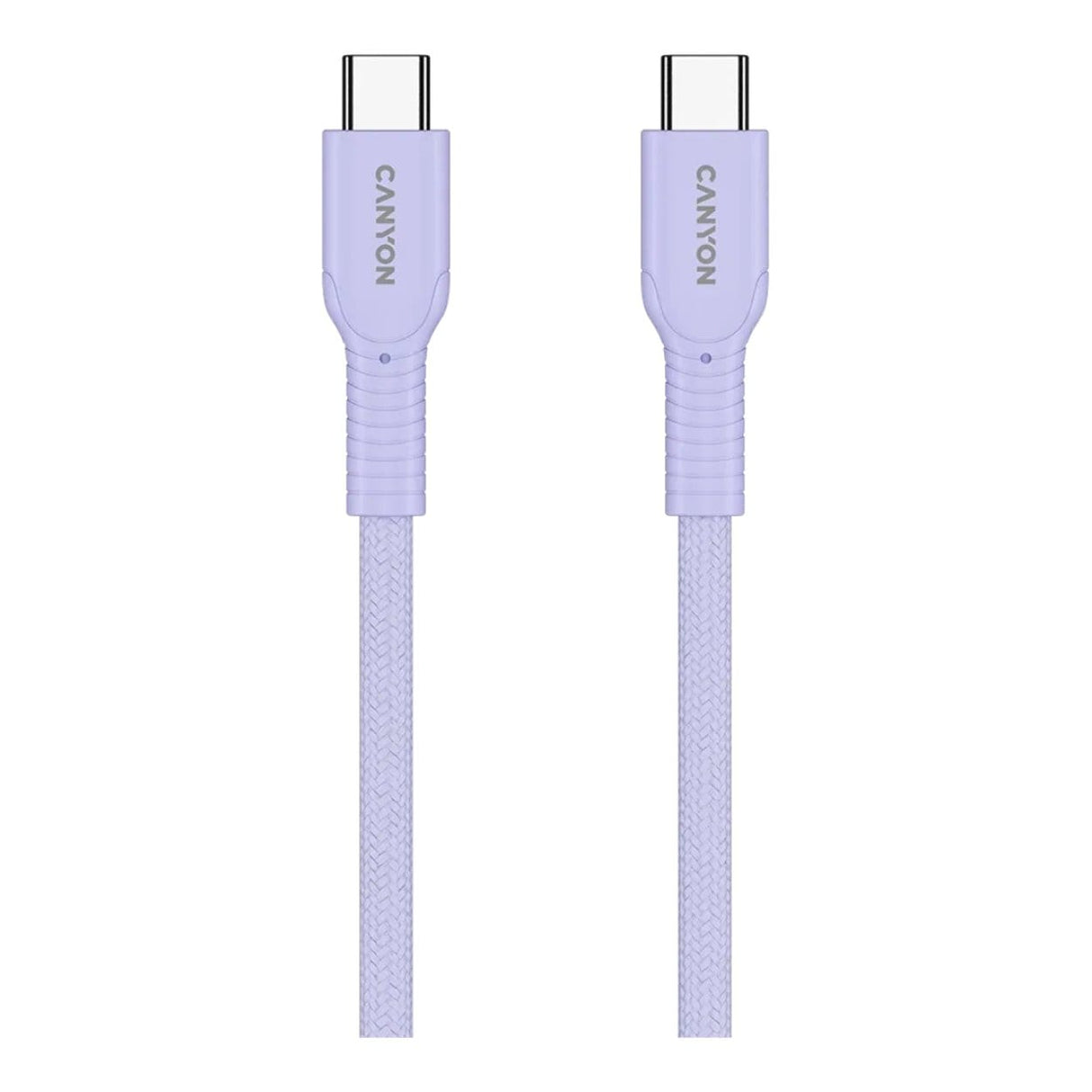Canyon 1m OnWire 60CL Charge and Sync Braided Charging Cable Purple CND-CCAP60AB10PU