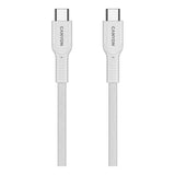 Canyon 1m OnWire 60CL Charge and Sync Braided Charging Cable White CND-CCAP60AB10W
