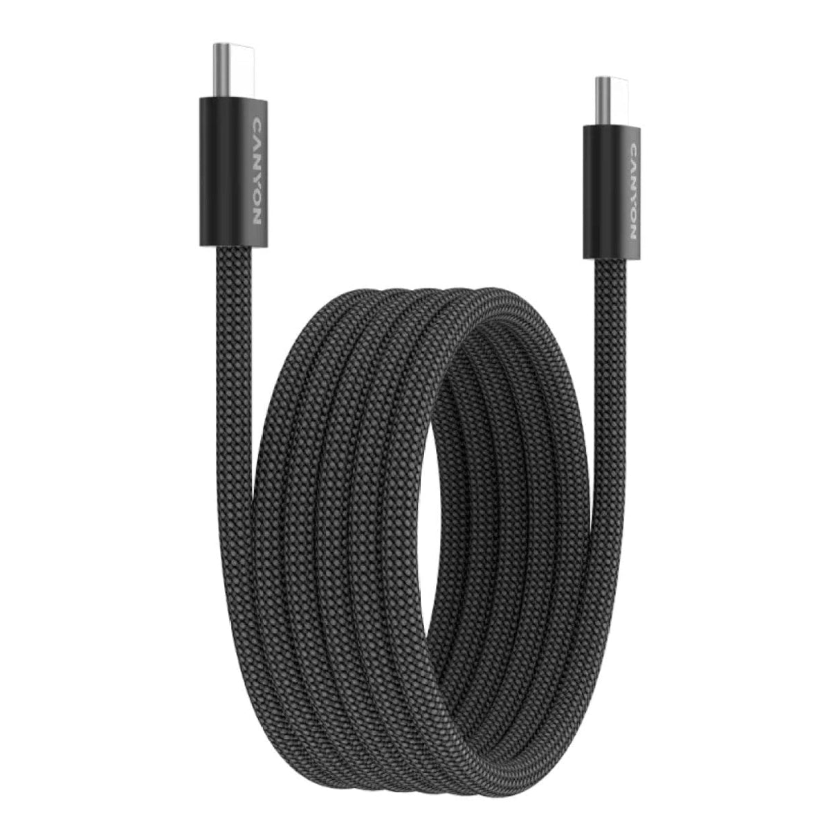 Canyon OnWire 60MG Type-C Male to Male Braided Cable 1m Black CND-CCMG60AB15B
