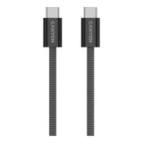 Canyon OnWire 60MG Type-C Male to Male Braided Cable 1m Black CND-CCMG60AB15B