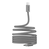 Canyon OnWire 60MG Type-C Male to Male Braided Cable 1m Light Grey CND-CCMG60AB15LG