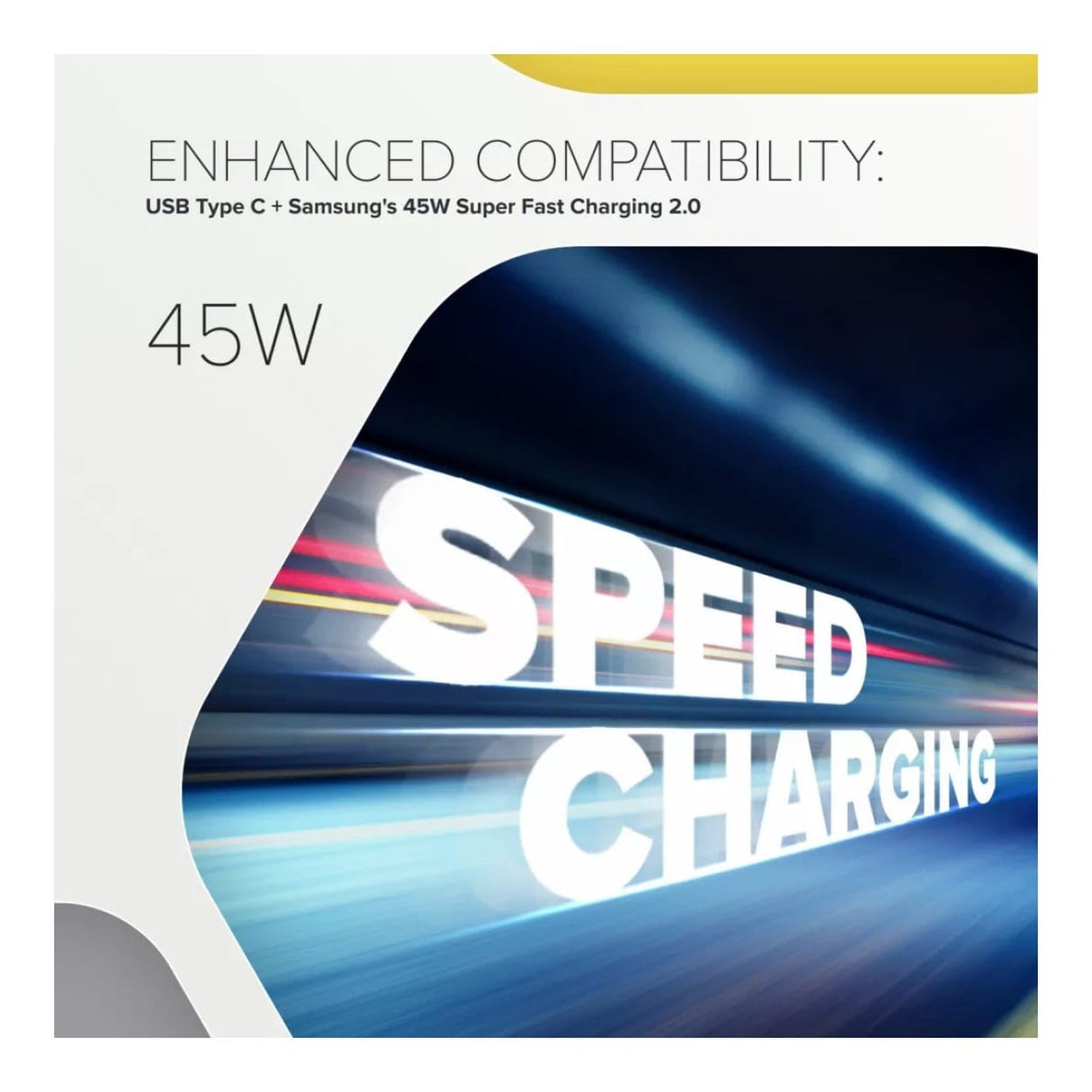 Canyon Hexagon 65 3-port Charging Adapter Black CND-CHAHEX65B