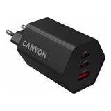 Canyon Hexagon 65 3-port Charging Adapter Black CND-CHAHEX65B