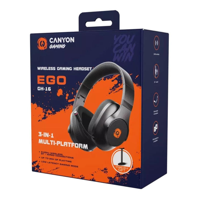 Canyon Ego GH-16 Wireless Gaming Headset Black CND-SGHS16B