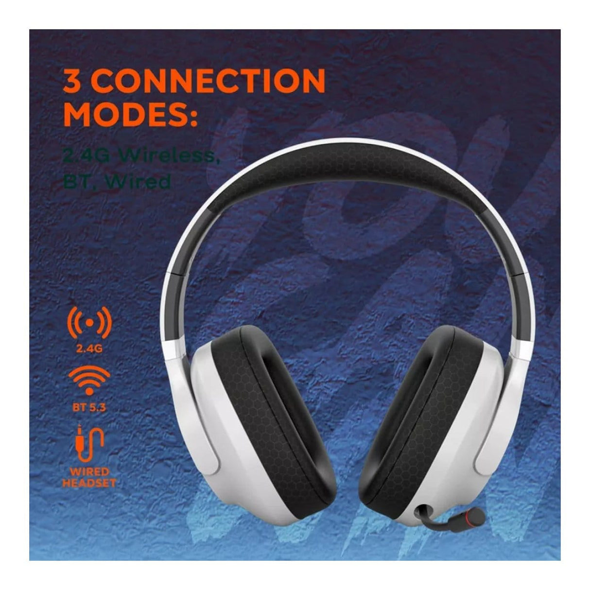 Canyon Ego GH-16 Wireless Gaming Headset White CND-SGHS16W