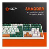Canyon Shadder GKW-11RGB Wireless Keyboard White CND-SKBW11