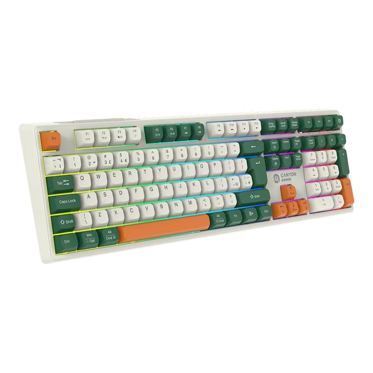 Canyon Shadder GKW-11RGB Wireless Keyboard White CND-SKBW11