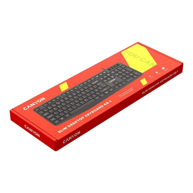 Canyon KB-1 Wired Keyboard Black CNE-CKEY01