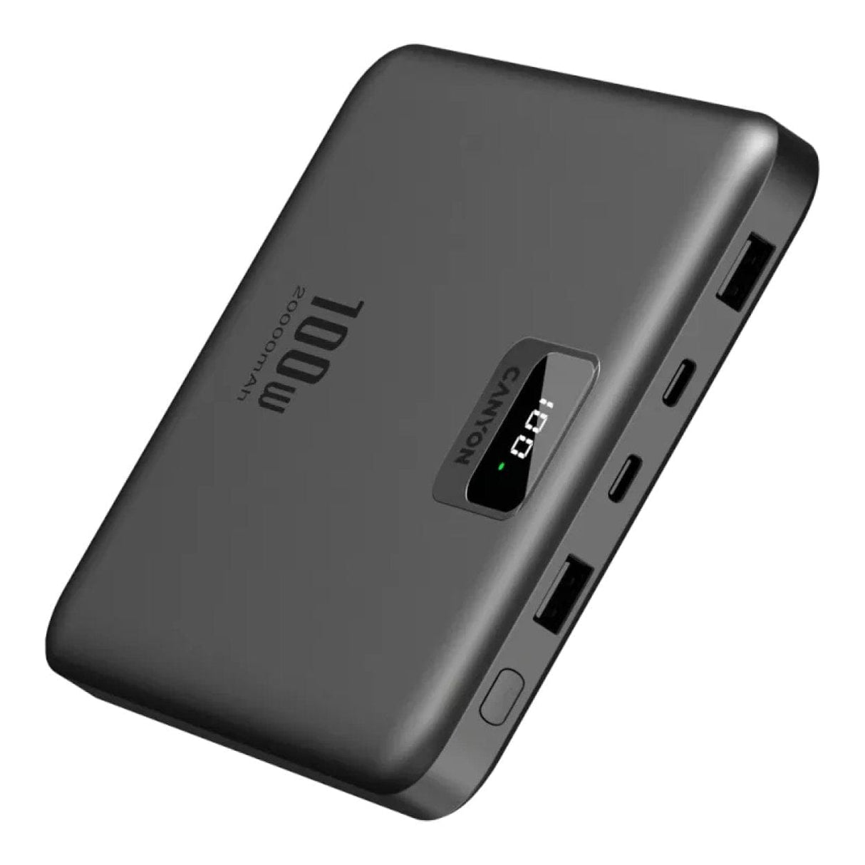 Canyon PB-2008 20000mAh LED Power Bank Dark Grey CNE-CPB2008DG