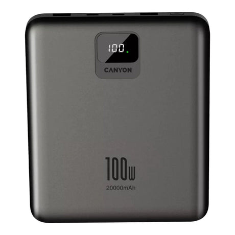 Canyon PB-2008 20000mAh LED Power Bank Dark Grey CNE-CPB2008DG