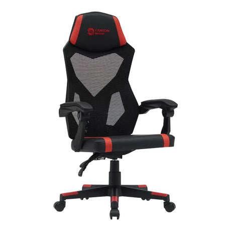 Canyon Flow MCH01 Ergonomic Mesh Gaming Chair Black Red CNE-MCH01R