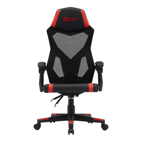Canyon Flow MCH01 Ergonomic Mesh Gaming Chair Black Red CNE-MCH01R