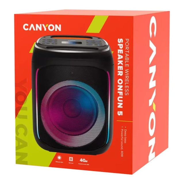 Canyon 40W OnFun 5 Portable Bluetooth Party Speaker CNE-PBSP5