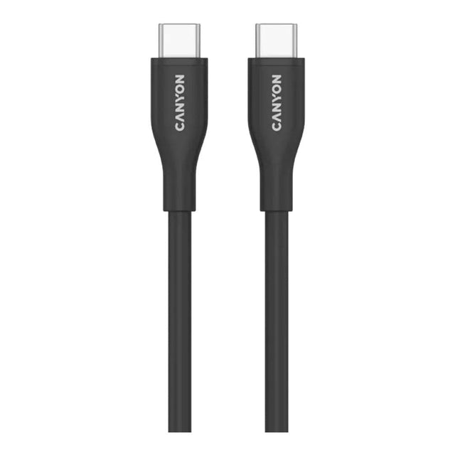 Canyon 60W Type-C Male to Male Silicon Cable 1m Black CNS-CC60SC10B