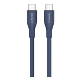 Canyon 60W Type-C Male to Male Silicon Cable 1m Dark Blue CNS-CC60SC10DB
