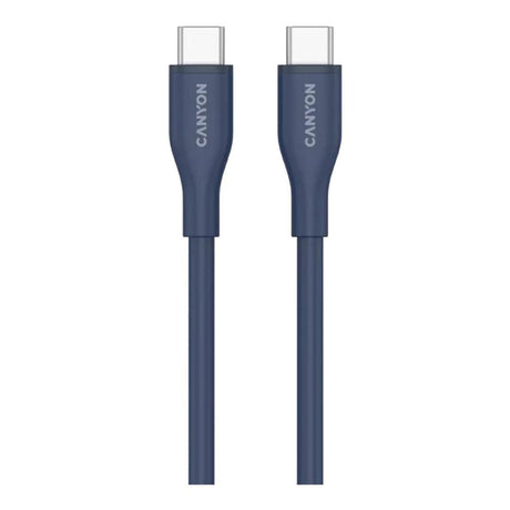 Canyon 60W Type-C Male to Male Silicon Cable 1m Dark Blue CNS-CC60SC10DB