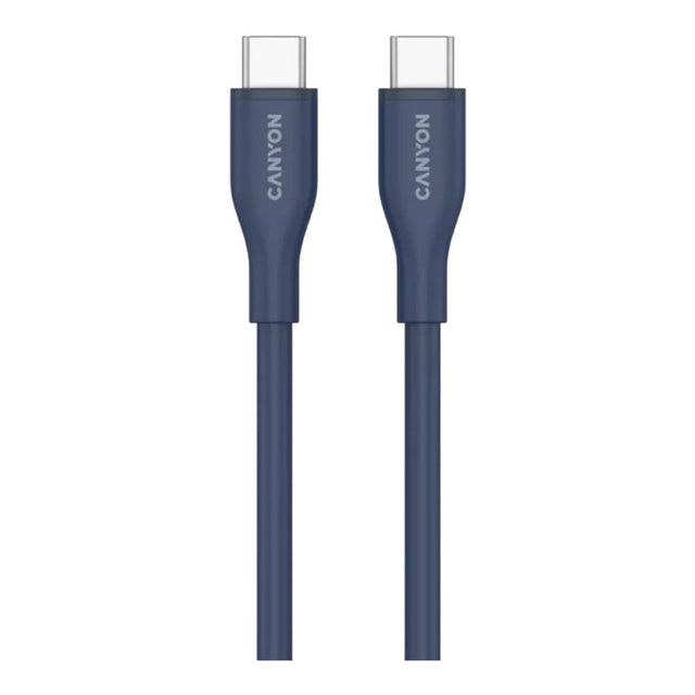 Canyon 60W Type-C Male to Male Silicon Cable 1m Dark Blue CNS-CC60SC10DB