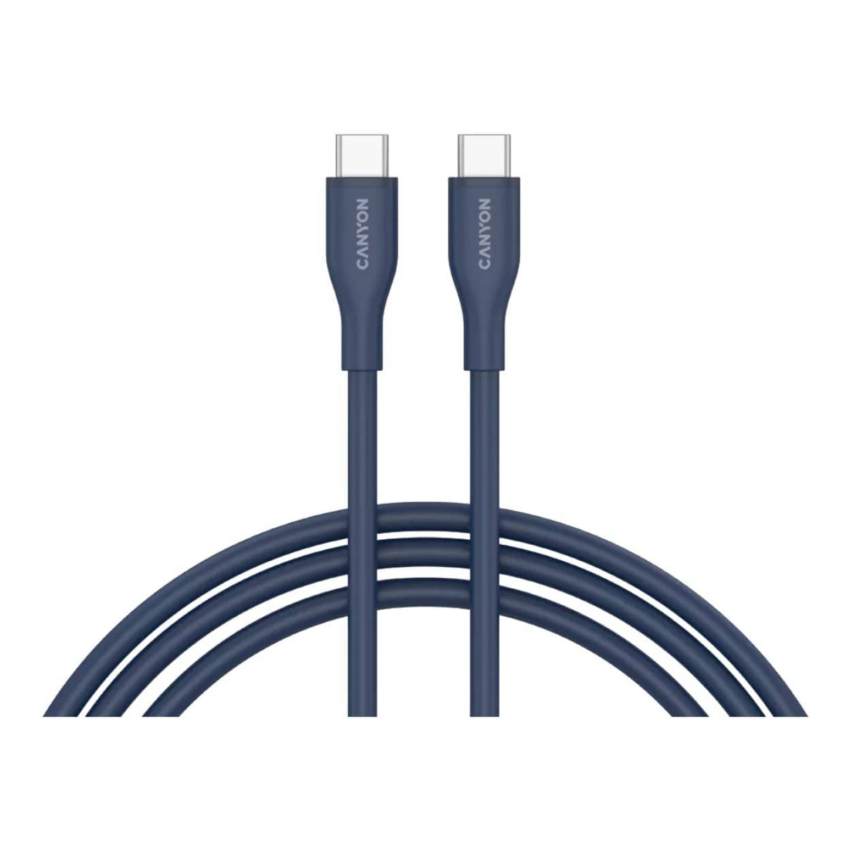Canyon 60W Type-C Male to Male Silicon Cable 1m Dark Blue CNS-CC60SC10DB
