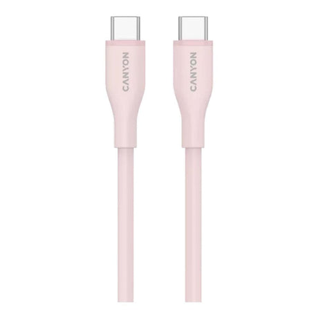 Canyon 60W Type-C Male to Male Silicon Cable 1m Pink Sand CNS-CC60SC10PS