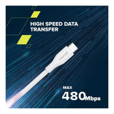 Canyon 60W Type-C Male to Male Silicon Cable 1m White CNS-CC60SC10W