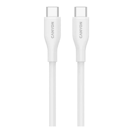 Canyon 60W Type-C Male to Male Silicon Cable 1m White CNS-CC60SC10W
